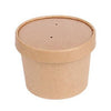 Envase Pote Y Tapa Polipapel Kraft 360 cc ( 12 oz ) Sopa  - Caja 500 un POTEPOLIPA360KSCT*