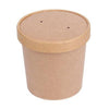 Envase Pote y Tapa Polipapel Kraft 500 cc ( 16 oz ) Sopa  - Caja 500 un POTEPOLIPA500KSCT*