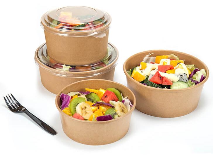Bowl Bowl y tapa Polipapel Kraft 750 cc - Caja 300 und POTEPOLIPA750KCT*
