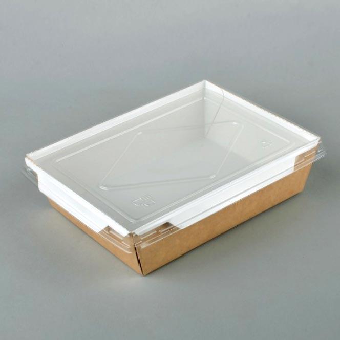 Envase Tapa Caja Kraft / Blanco 700 ml - Caja 400 und Caja 400 und ENVAKBT70004*
