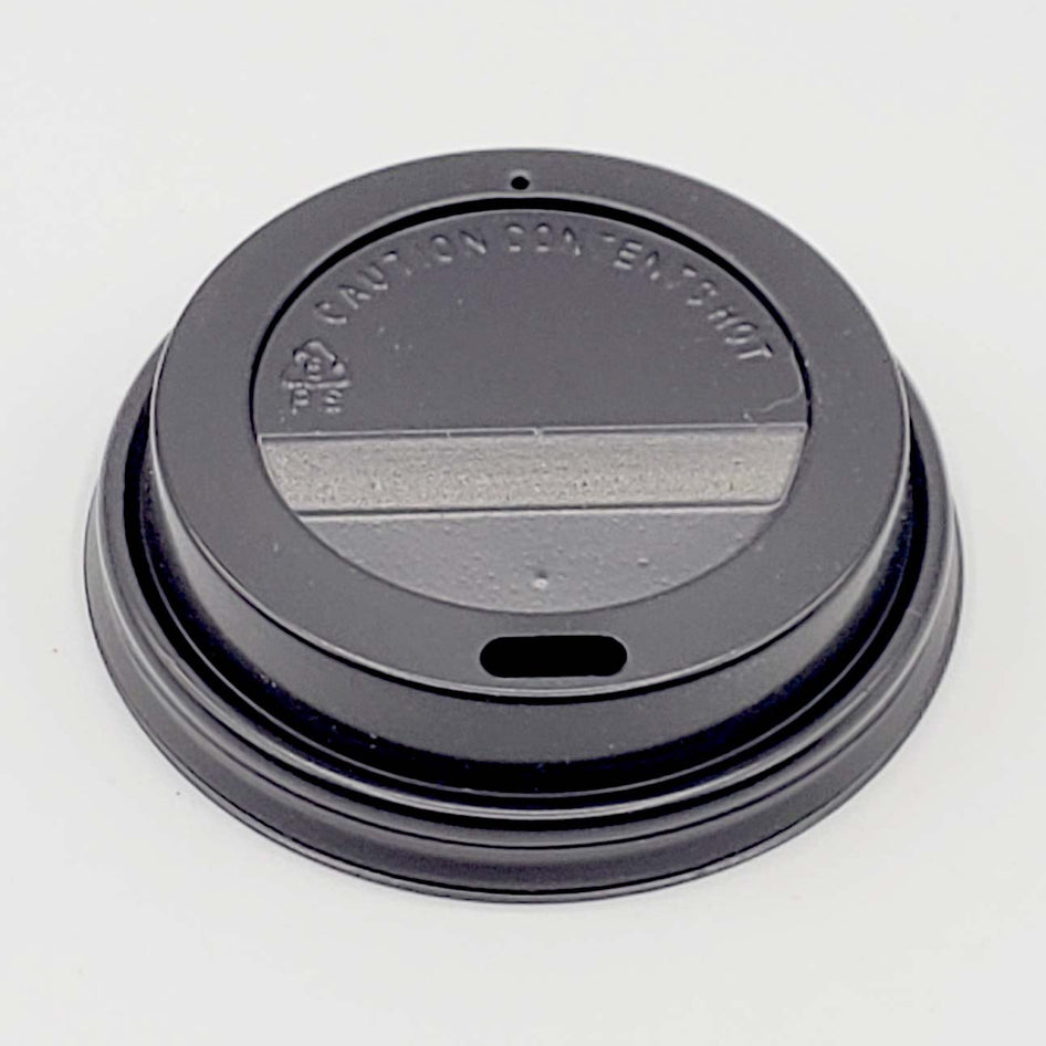 Vasos Tapa Vaso de Polipapel Negra 6 oz - 180 cc - Caja 1000 und TAPAVASOPOL18008*