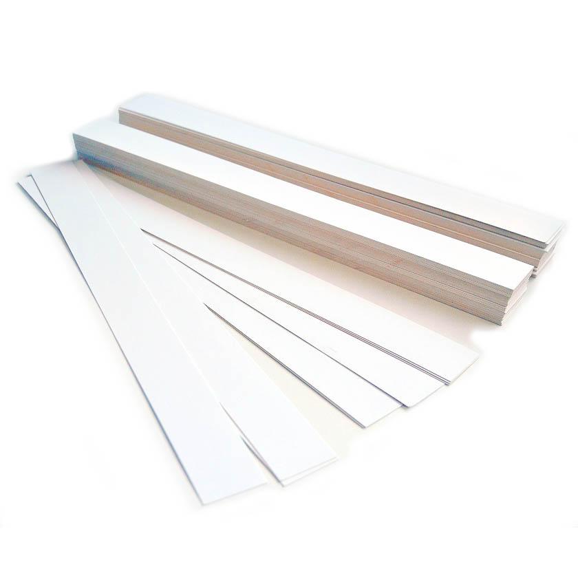 Envase Tiras de Cartón Blancas  4 x 126 cms 10 Kgs TIRA4063020*