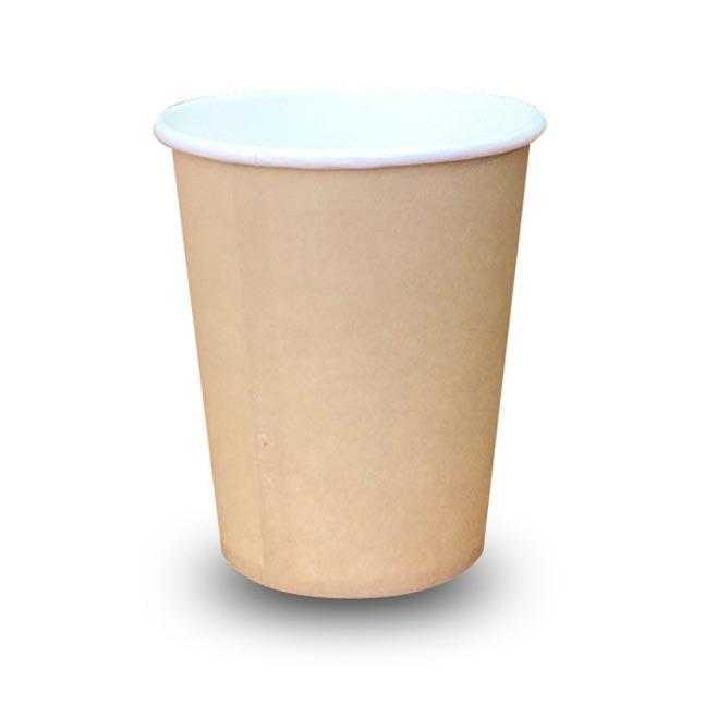 Vasos Vaso de Polipapel Kraft Blanco 6 oz - 180 cc - Caja 1000 und VASOPOL180KB08*